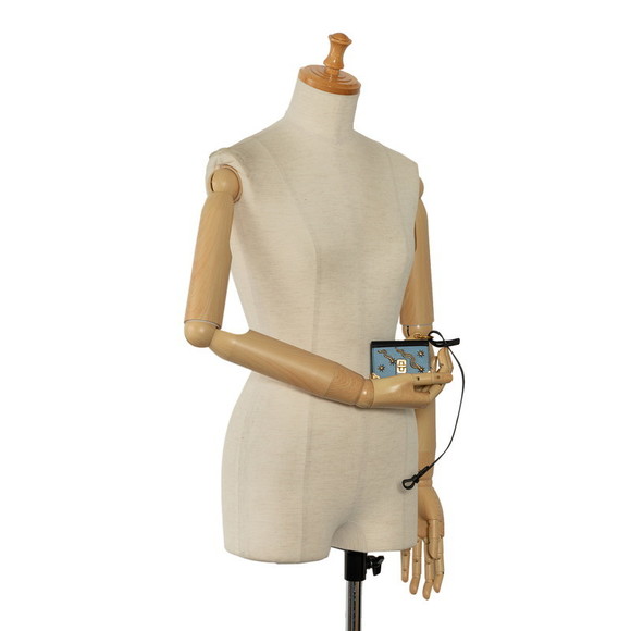 PRADA Studded Bag Charm Type Book Motif Memo Pad Light Blue - Picture 9 of 9